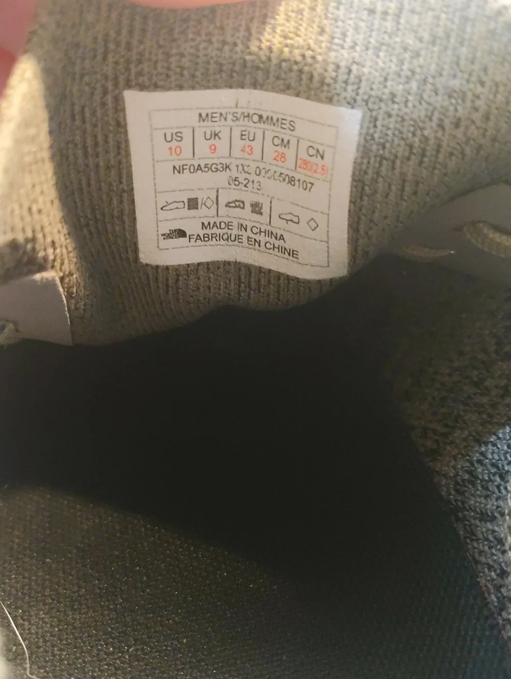 The North Face VECTIV Escape Knit Men's Hiking Shoes Sz 10, Grey/Blue/White